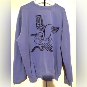XL Sweatshirt tribal bird design